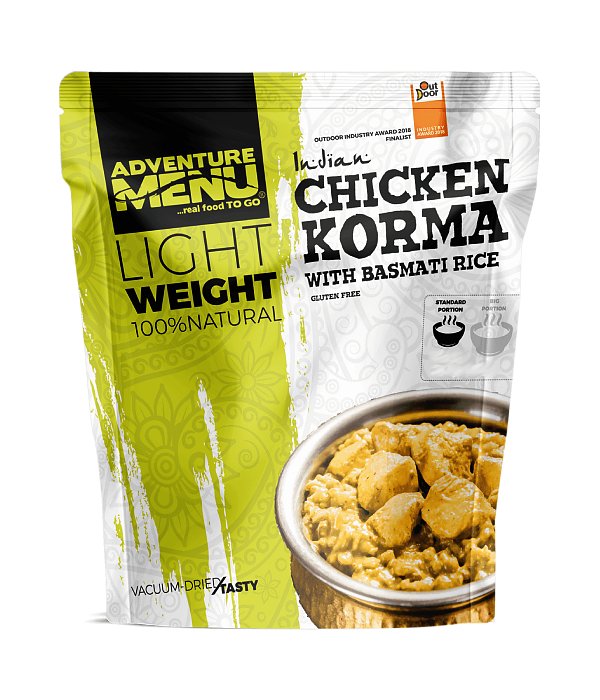 Adventure Menu Kuře Korma s rýží basmati jednoporce, jednoporce